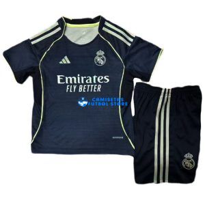 Real Madrid 2025/2026 Camiseta de la 2ª equipación Niños